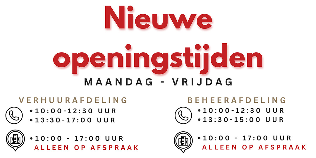 nieuwe openingstijden